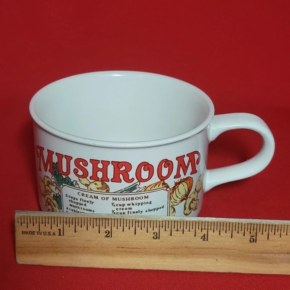 Vintage Mushroom Soup Mug - Picture 2 of 5